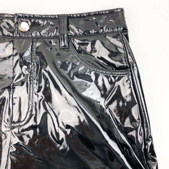 JORDYN JAGGER S black vinyl mini skirt - Picture 3 of 5